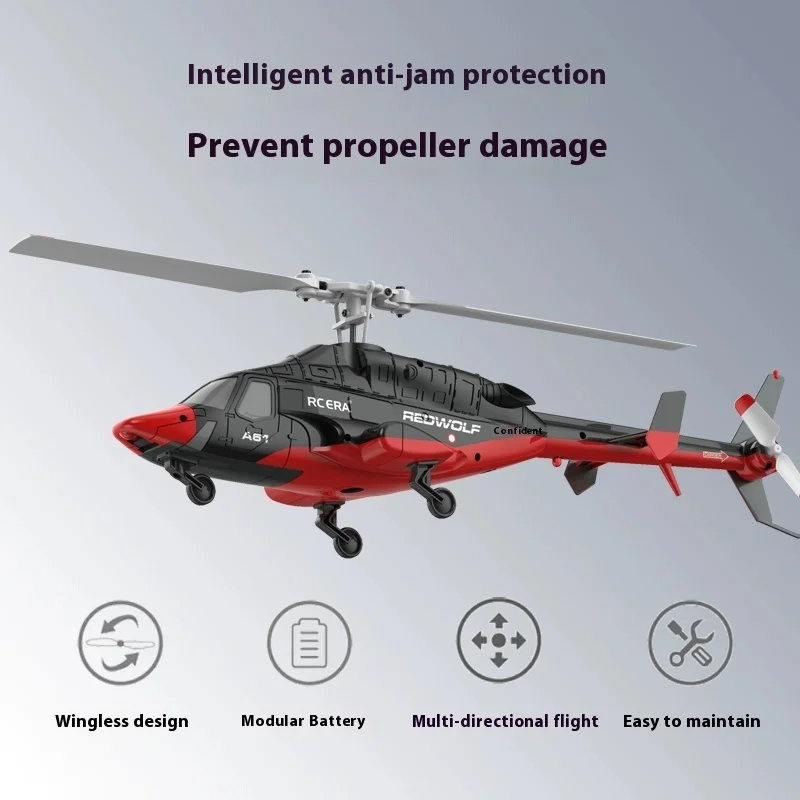 1:52 RHSKY A61 Remote-Controlled Helicopter Little Flying Wolf Fixed Height 4-Way Combat Unmanned Simulation Kid'S Toy Gift