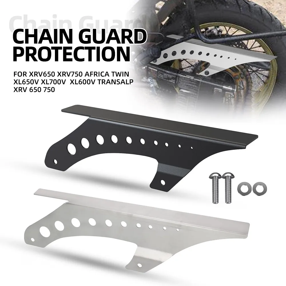 FOR Honda XRV650 XRV750 Africa Twin XL650V XL700V  XL600V Transalp XRV 650 750 Chain Guard Protector Decoration Chain Cover
