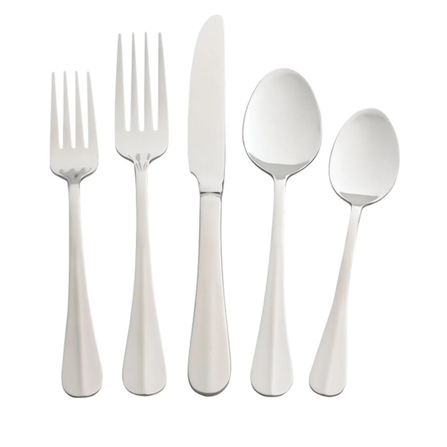 

Silver Simplicity 53-piece Stainless Steel Flatware Set dining table set