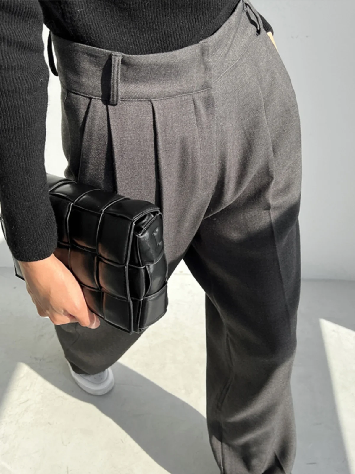 

Женские широкие брюки с высокой талией, свободного прямого кроя, длинные, для офиса и повседневной носки