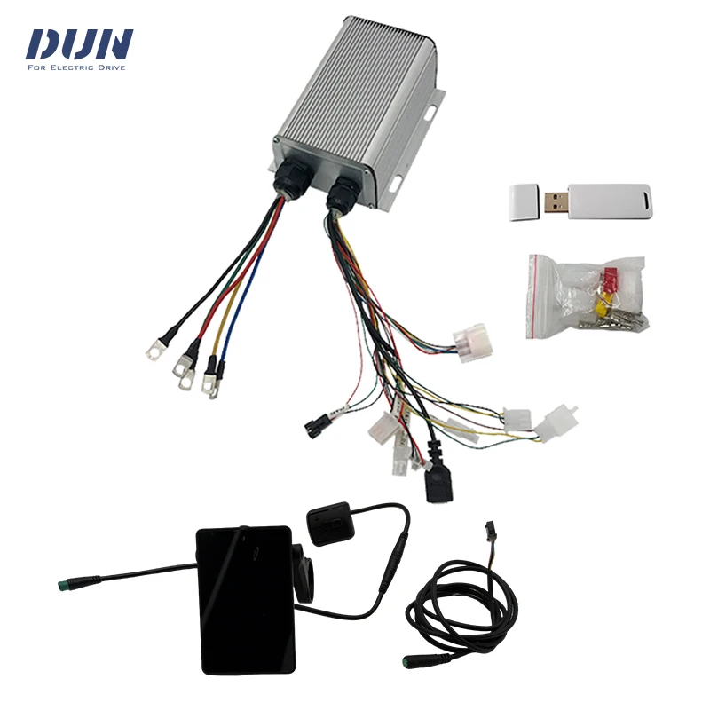 

SVMC7245-H6 NO.2 Protocol 1000W 45A Programmable Sine Wave Controller With 860C Display Speedometer