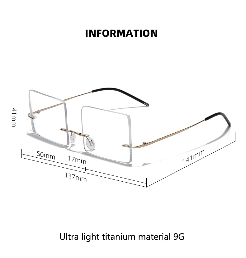 Gafas especiales para jugar al billar para hombre, anteojos sin marco de alta definición, ultraligeros, gafas graduadas de titanio puro