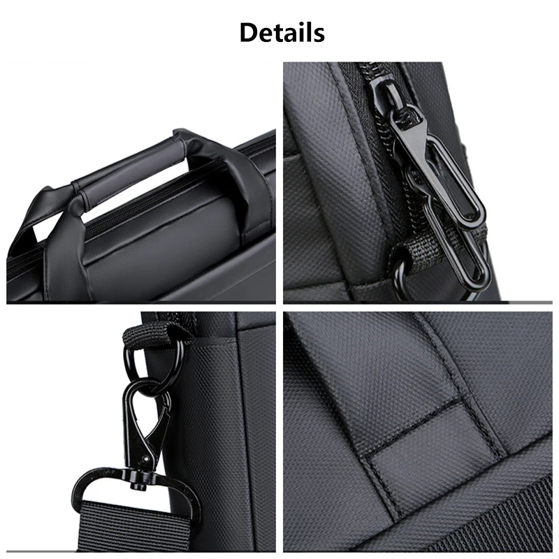 Новая 15,6-дюймовая водостойкая сумка из ткани Оксфорд, портфель, сумка на плечо, чехол для ноутбуков, планшетов, ПК, ноутбуков, книг, документов формата А4