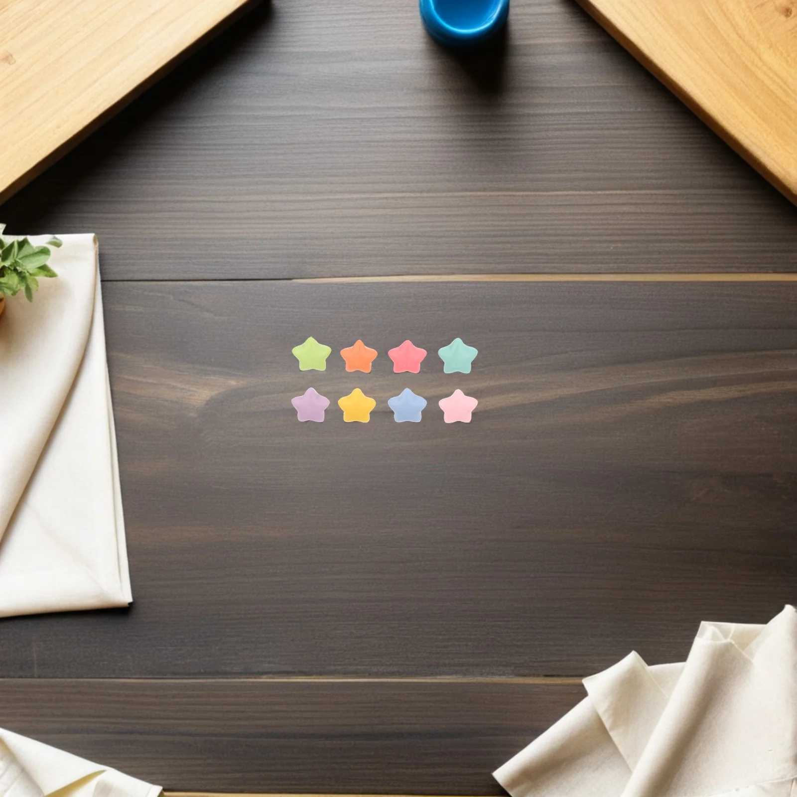 30 قطعة على شكل نجمة Thumbtacks نابضة بالحياة الراتنج شقة رئيس دفع دبابيس ل لوحة الإعلانات خريطة الأظافر ديكورات جدرانية معلقة