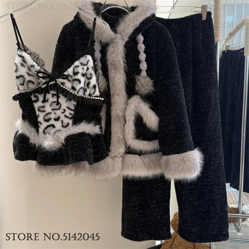 peluche-coral-fleece-3pcs-pigiama-set-indumenti-da-notte-femminili-inverno-sexy-leopardo-lingerie-pantaloni-pigiama-completo-pigiama-allentato-homewear