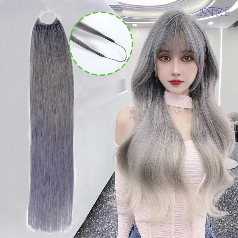 Color Double stick  Micro Ring Hair extensions Blue Purple Pink Grey 613 Color  20