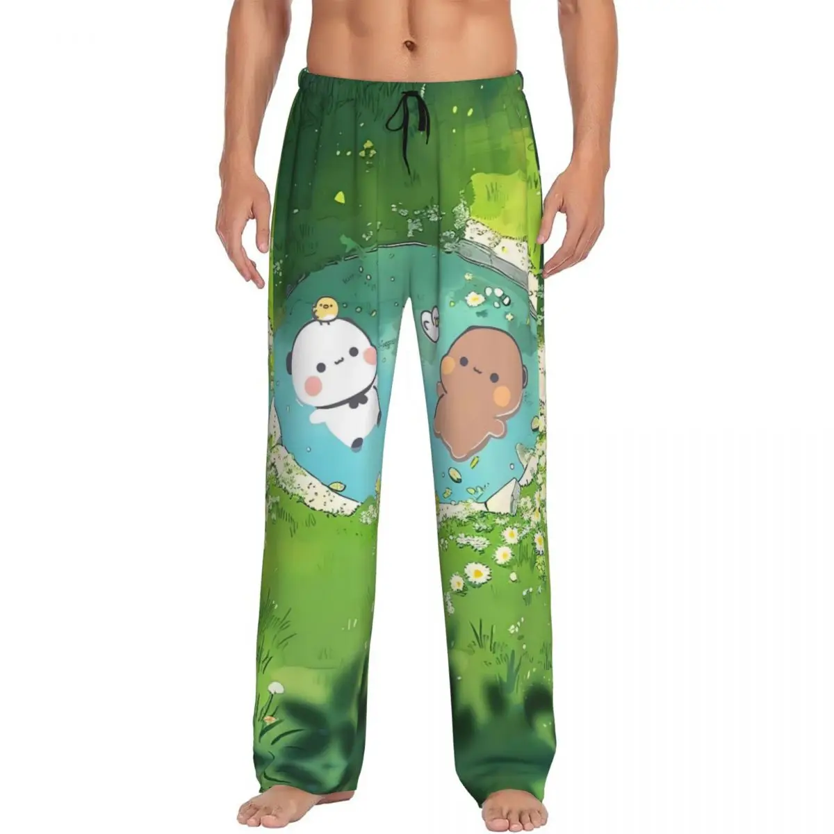 

Custom Bubu Dudu Pajama Pants Men's Lovely Sleepwear Lounge Sleep Bottoms Stretch with Pockets