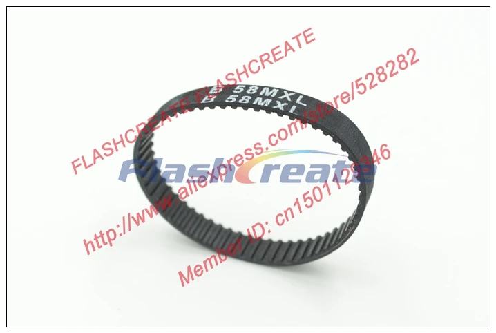 10pcs B58 MXL Timing Belt Teeth 58 Width 6.35mm Length 117.86mm B58MXL Rubber Closed-Loop Synchronous Belt Fit MXL Pulley