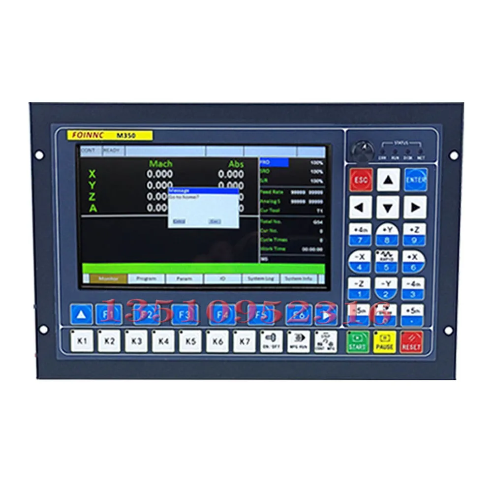M350 Controller offline CNC recentemente aggiornato 3/4/5 assi 1 mhz Il codice G viene utilizzato per l'incisione di lavorazione CNC per sostituire Ddcsv3.1