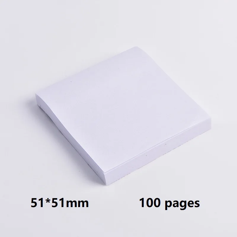 100 Sheets 51*51mm Size Color Paper Memo Pad Sticky Notes Bookmark Marker Sticker Office School Supplies Notebooks