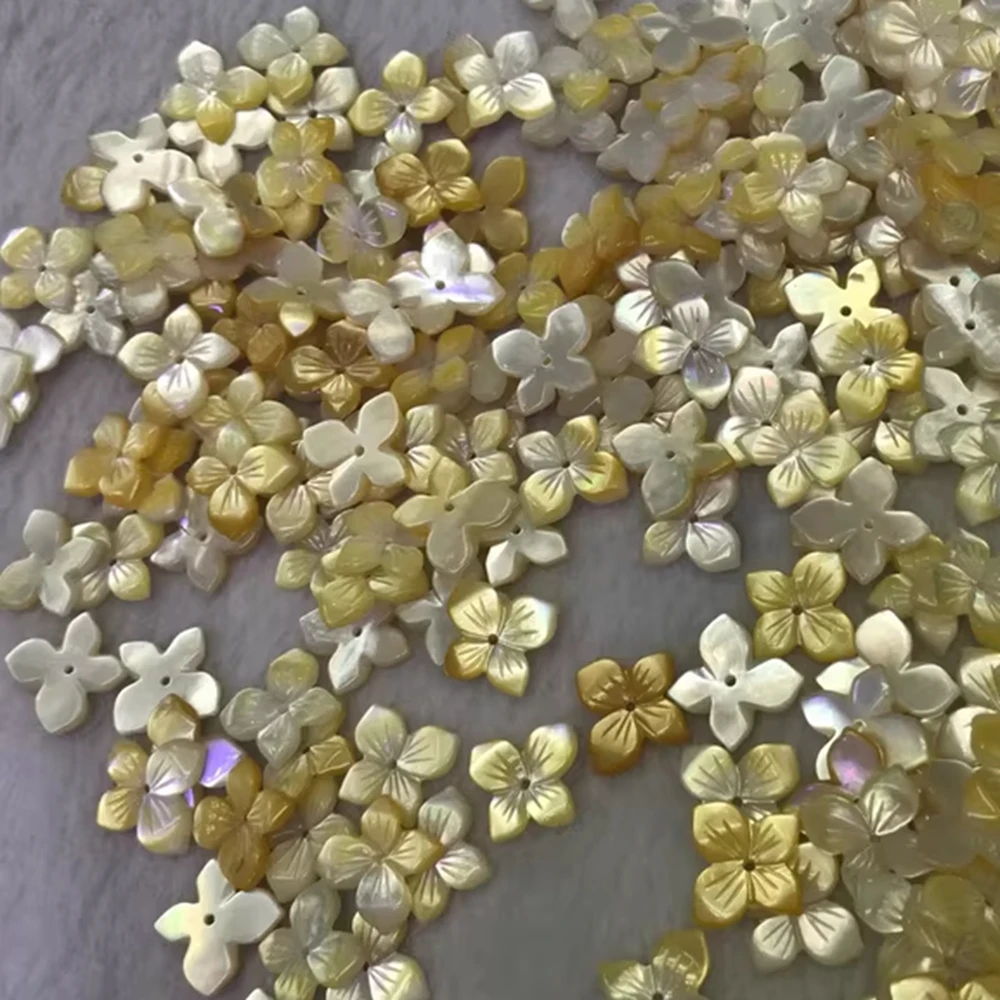 

50 шт. 12 мм, модные бусины в виде цветка раковины, акриловые матовые цветочные бусины, галстук-бабочка, бусины для шитья своими руками, пуговицы, материал «сделай сам», фурнитура