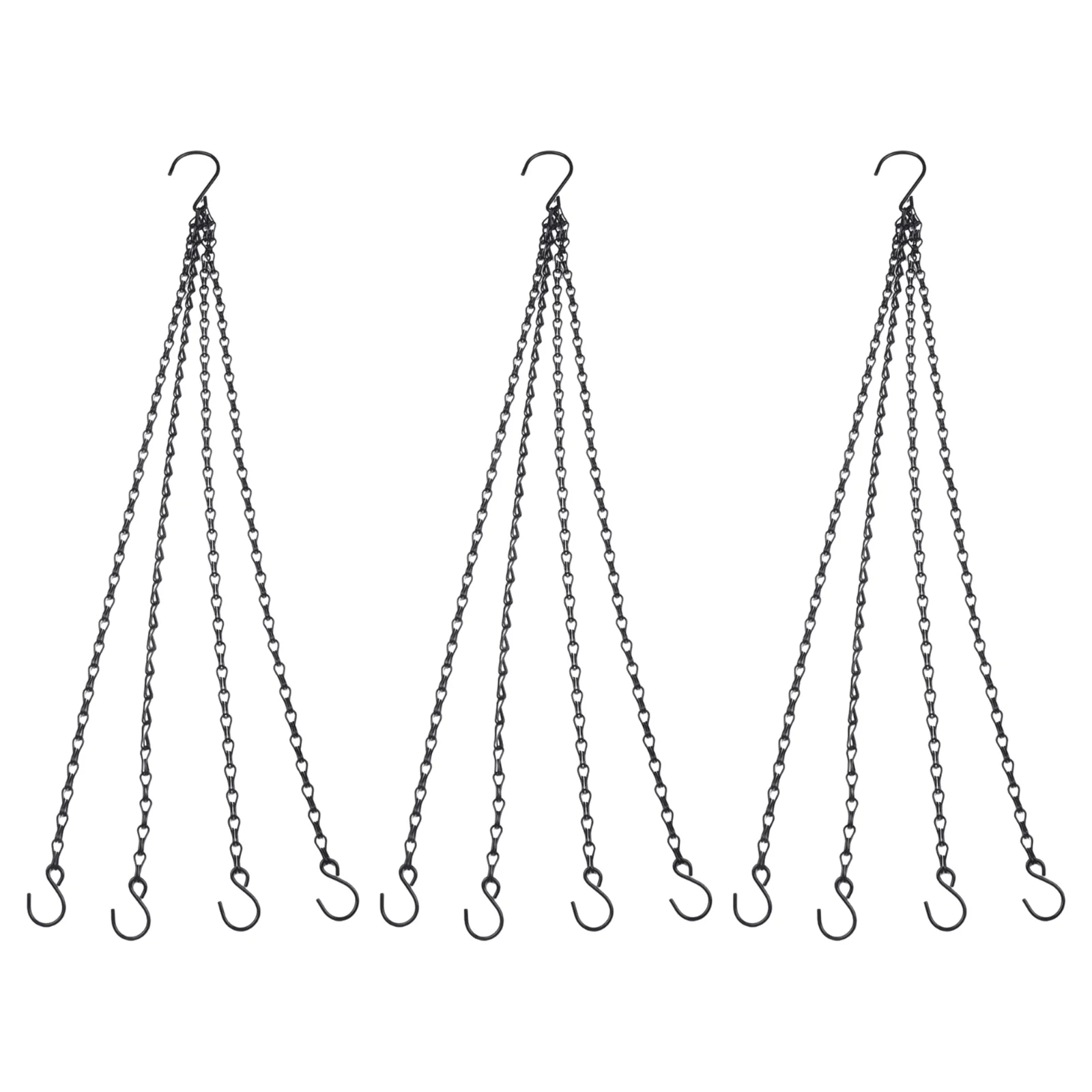 Flower Pot Necklaces Baskets Chains Hanging Basket Chain Black Hanging Chains for Versatile Applications Spruce Up Your Space