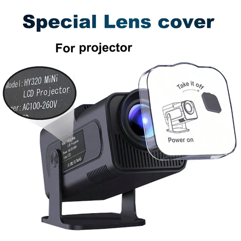 Projector Hy320mini Accessories Lens Cover Dustproof Shell Waterproof Protector For HY320 MINI Projectorn01r