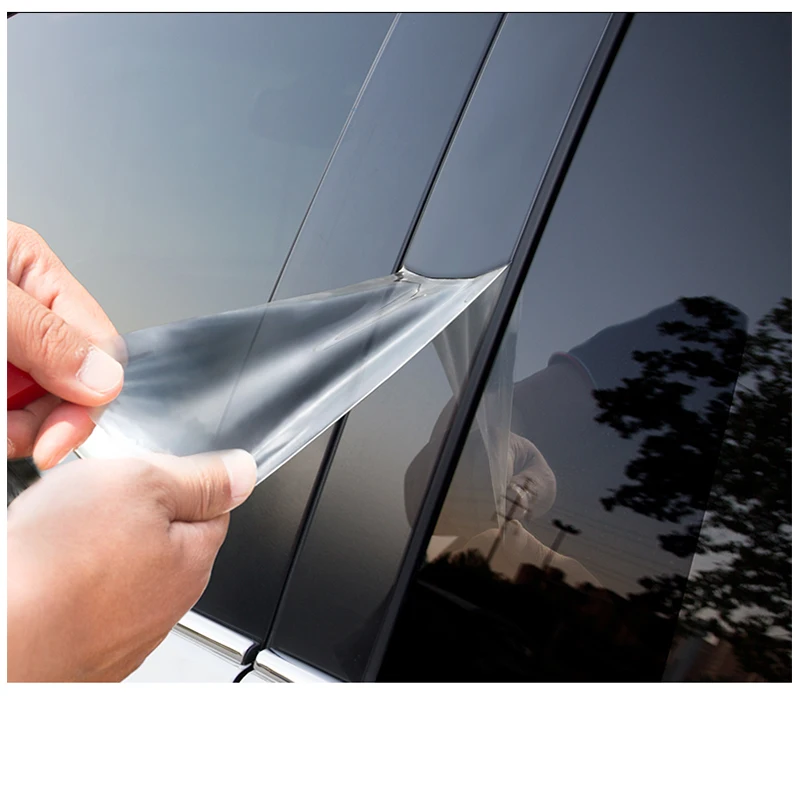 

window center pillar protection anti-scratch TPU protective film exterior for Kia Carnival Sedona KA4 2021 2022
