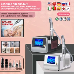 ADG Best Selling Picosecond Laser Beauty Machine  Freckle Removal Face Pigmentation Treatment Tattoo Eyebrow Q Switched Machine