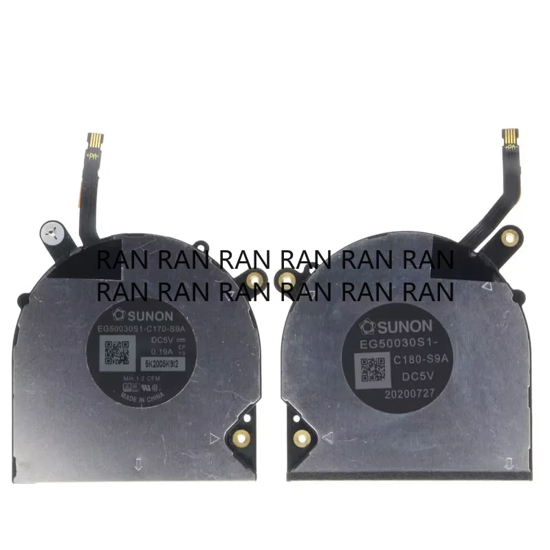 

Вентилятор охлаждения процессора и графического процессора ноутбука для DELL XPS 13 7390 2-в-1 0VDFK8 EG50030S1-C170-S9A EG50030S1-C180-S9A