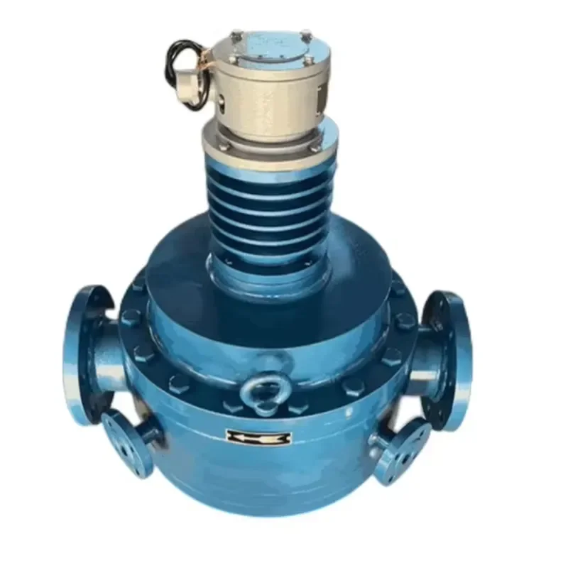 Thermal Insulation Jacketed Oval Gear Flow Meter for High Viscosity Liquid Bitumen Asphalt Resin Positive Displacement