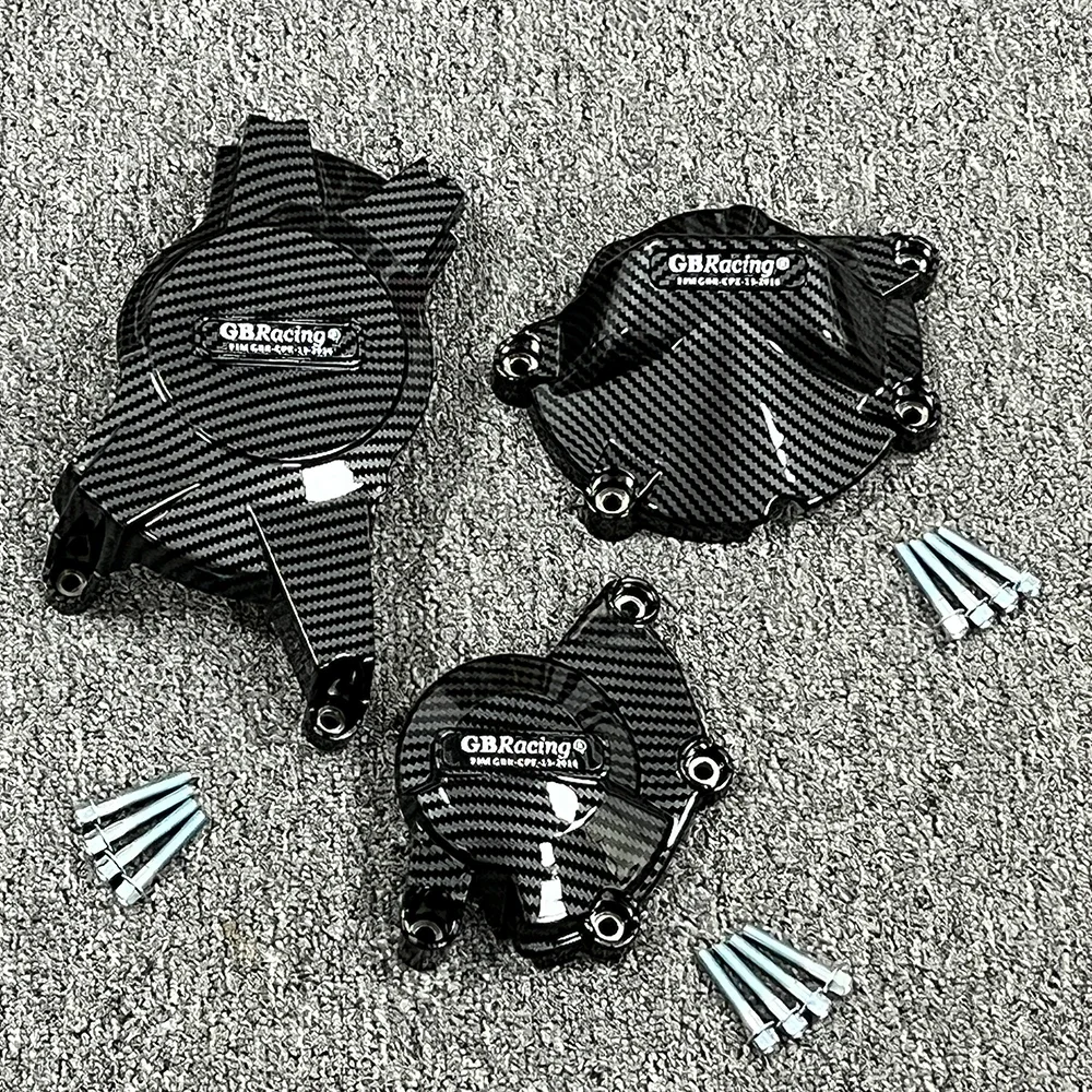 

GSX-R1000 Engine Protection For SUZUKI GSX-R1000 K9&L0-L6 Engine Cover Motorcycle Protective Cover Case Set Carbon Fiber Texture