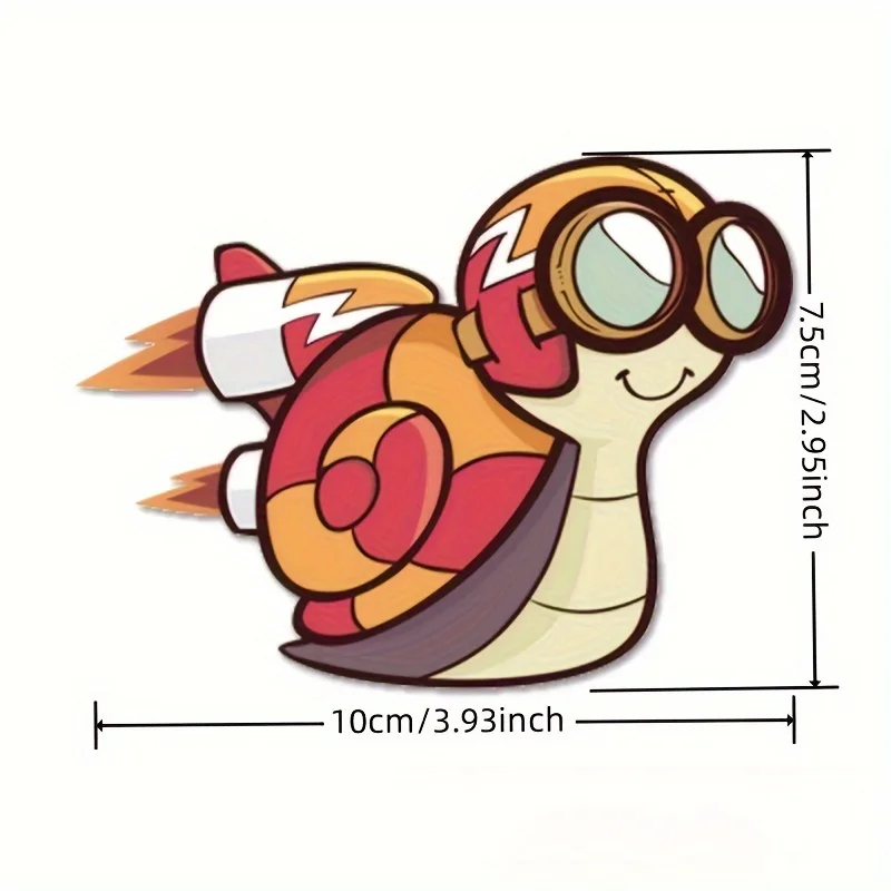 1pc Classic Design Funny Snail Turbo Stickers Vinyl Motorcross Car Decal Racing Stickers Decorated For Car Sticker