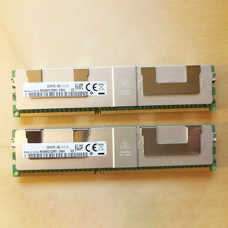 1 PCS M386B4G70DM0-CMA4 32G DDR3 1866 4RX4 PC3-14900L DDR3 For Samsung Server RAM