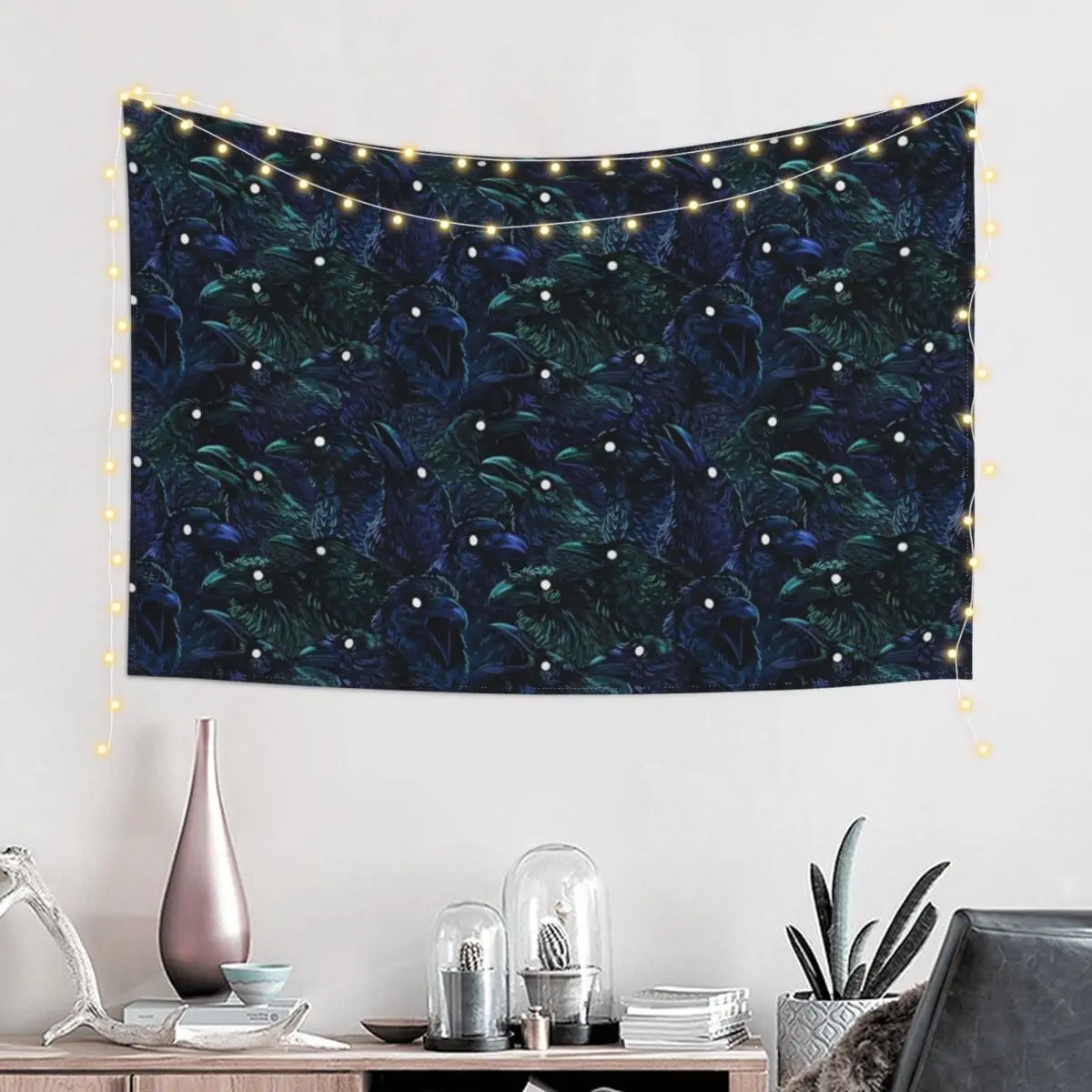 

Raven pattern Tapestry House Decoration Bedroom Decorations Aesthetic Room Decor Bedrooms Decorations Tapestry