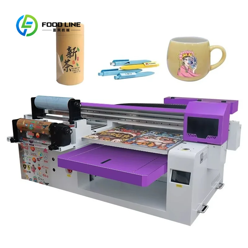 Newest 3D UV 6090 Flatbed Printer With A3 UV DTF Machine For Glass Ceramic Tile Acrylic Wood Metal FL Custom Wholesale