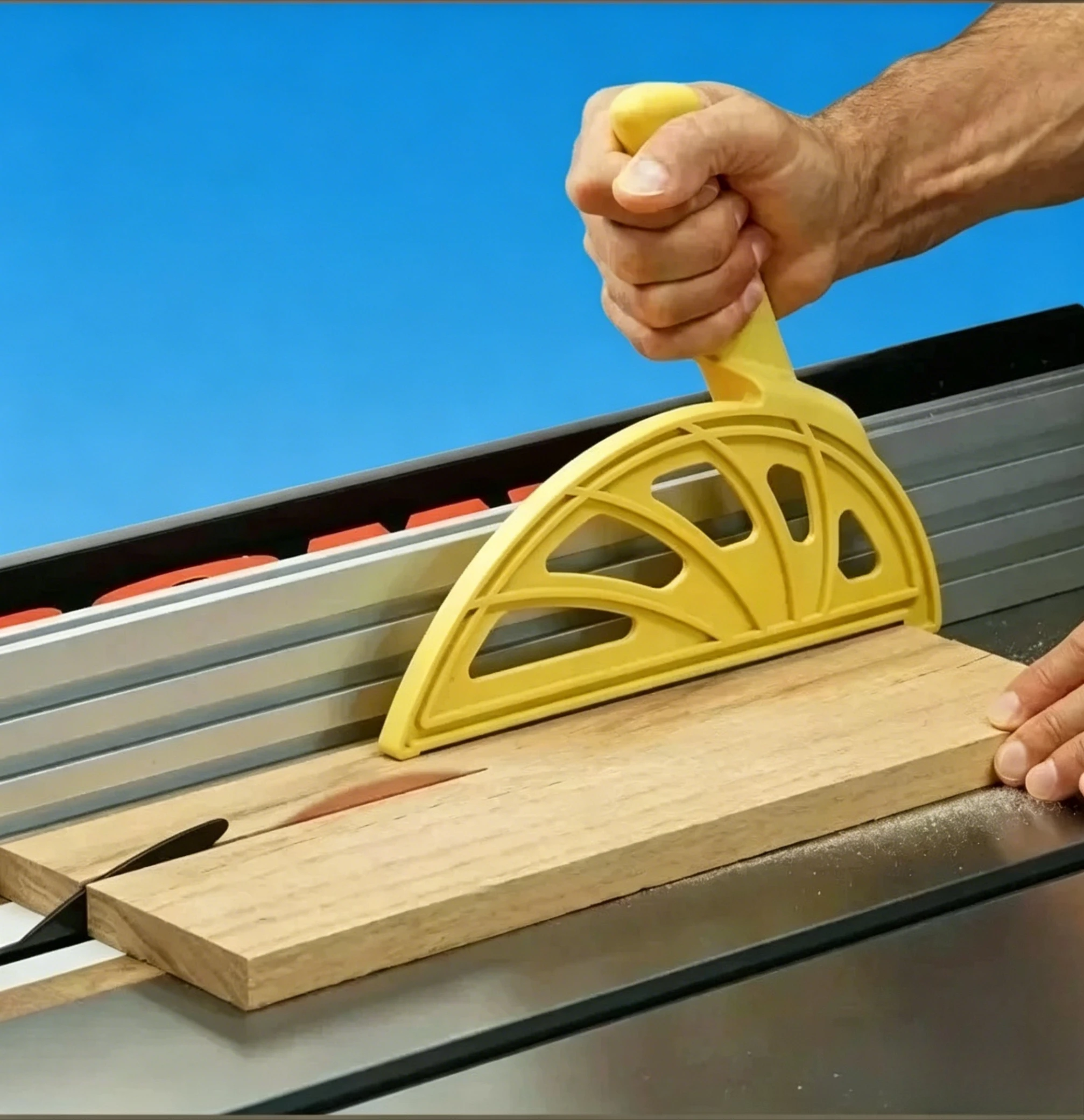 

1 piece of advanced table saw push block, offset handle push rod suitable for milling machines and planers.