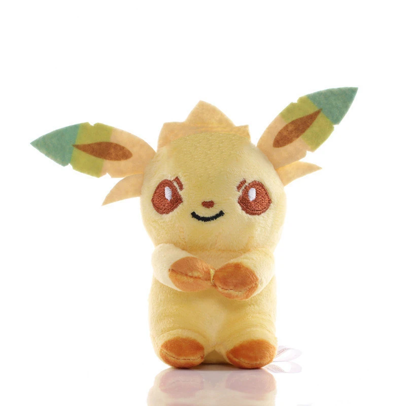 9 sztuk/zestaw Pokemon Anime Eevee Glaceon Sylveon leaf pluszowe Kawaii miękkie nadziewane zabawki lalki dla dzieci prezent na boże narodzenie brelok dekoracji