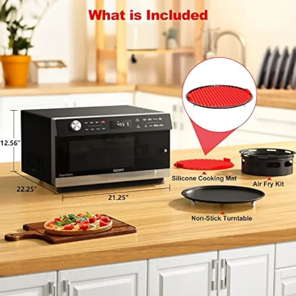 Galanz GTWHG12S1SA10 4-in-1 ToastWave with TotalFry 360, Convection, Microwave, Toaster Oven