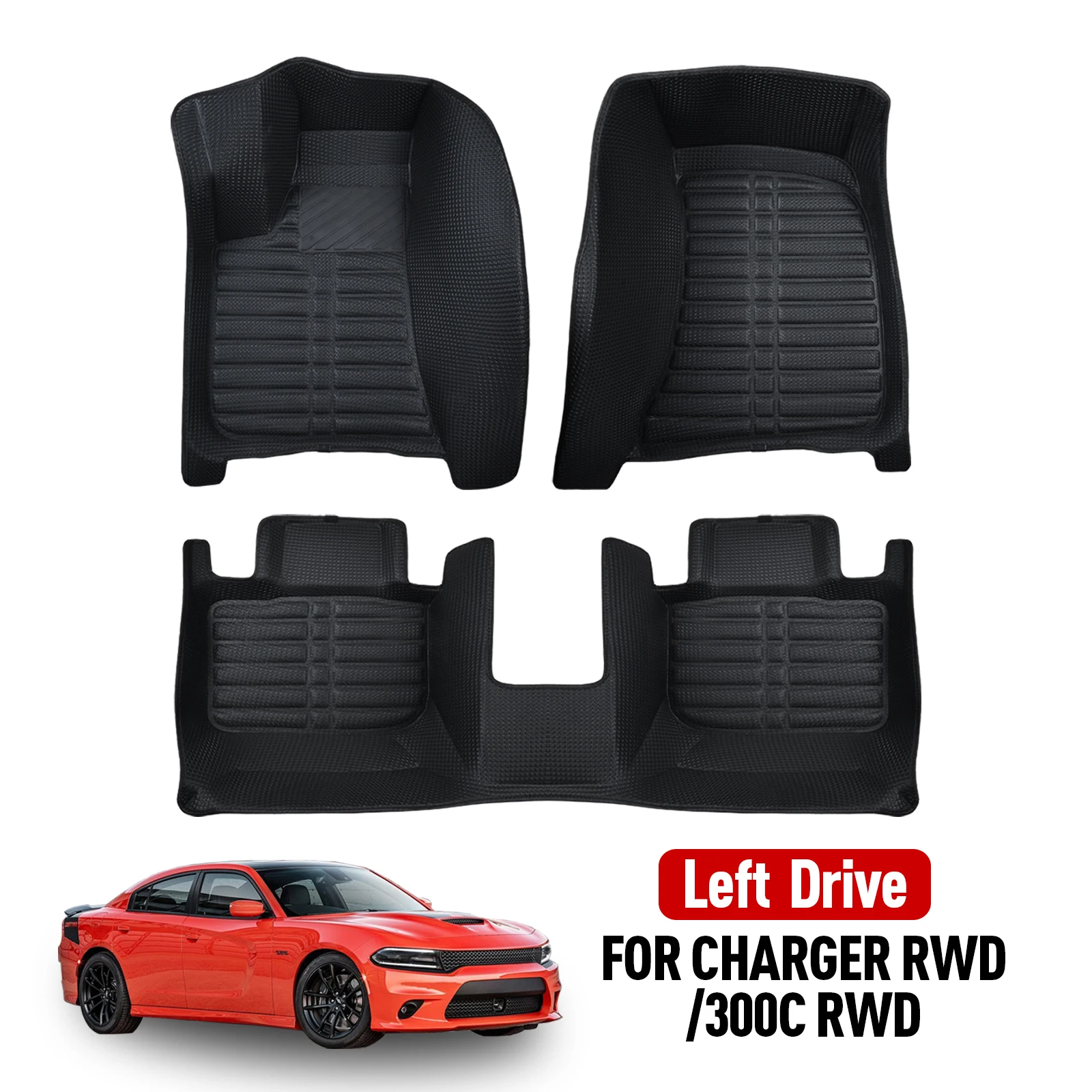 

Car floor mat for Chrysler 300 300C RWD 2008-2023 Non-Slip Durable Car Carpet Easy Clean and Wear-Resistant Floor Mat