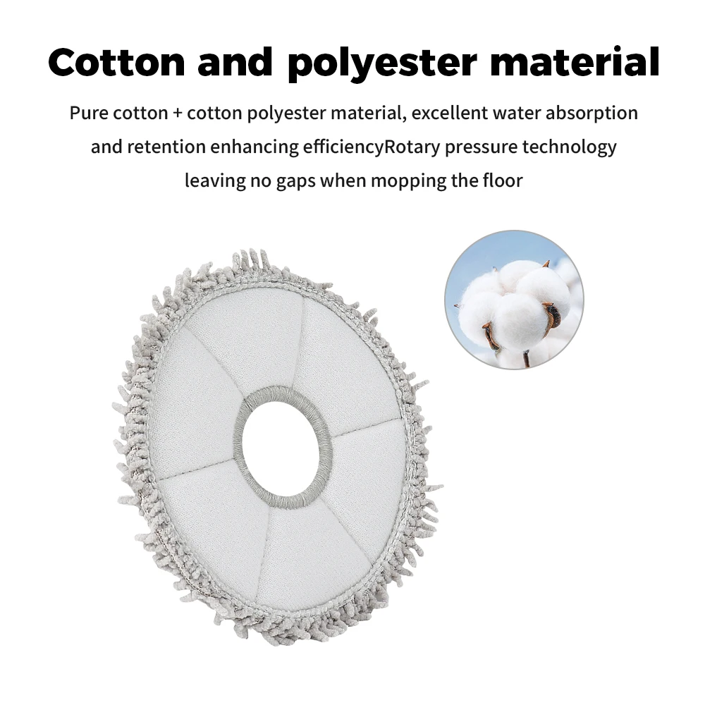 Mop Pad For ECOVACS Deebot X1 Omni X2 Omni T30 Pro Omni X1 X2 T5 T50 T10 T20 Omni T30s combo Mop Cloth Robot Vacuum Cleaner view 2