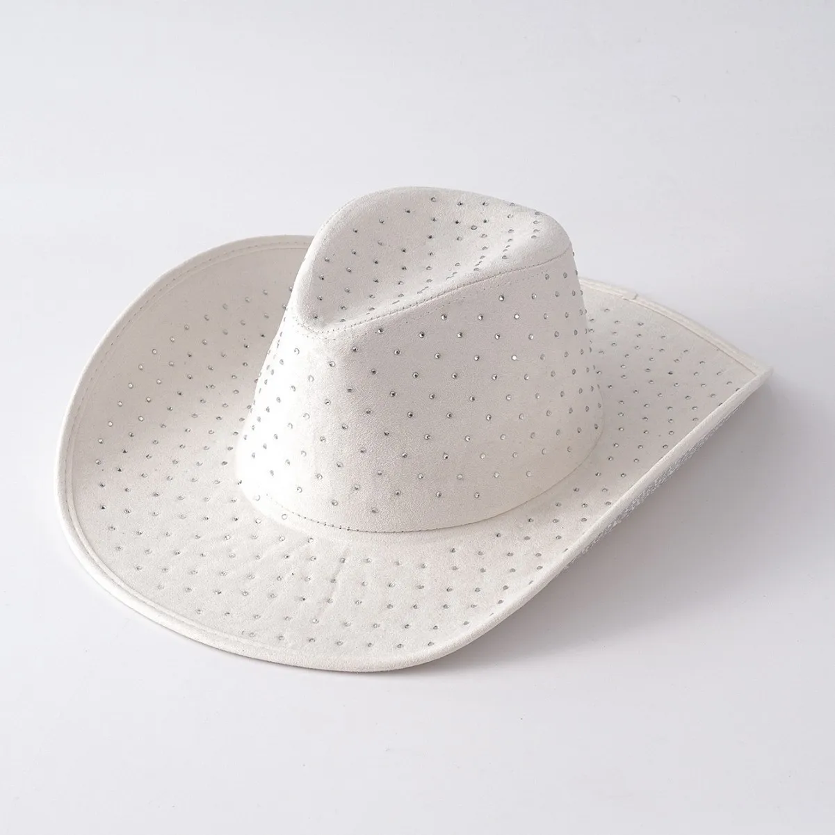 HongLuan Glitter Costume Cappello Adulto e Cappelli da Cowboy Strass per Donna, Cowboy Cosplay Accessori Femminili e Berretto da Cowgirl