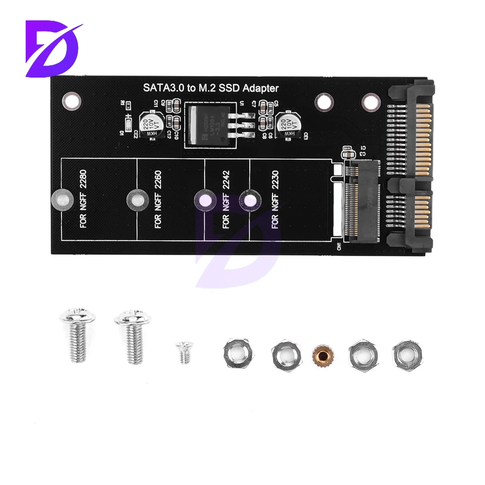 New M.2 SATA Adapter Raiser M2 to SATA Adapter M.2 to SATA Adapter M.2 NGFF Converter 2.5