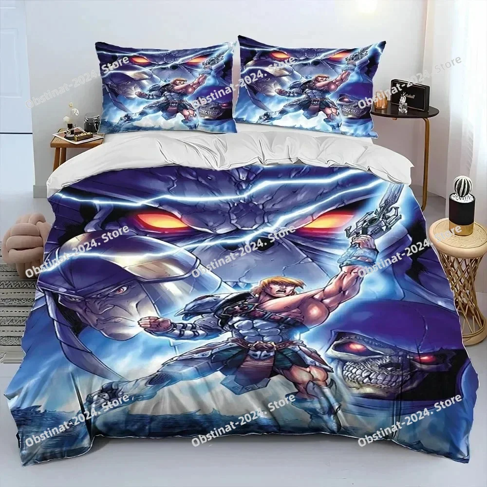 

3D Print He Man and the Masters of the Universe Bedding Set Printed Bed Set Duvet Cover Sheet Pillowcase Full Queen King Size