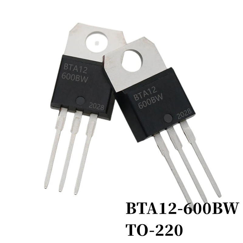 10~500Pcs BTA12-600B BTA12-600BW BTA12-600C BTA12-600CW BTA12-600SW BTA12-600TW DIP Thyristor TO-220 12A/600V Triac Large Chip