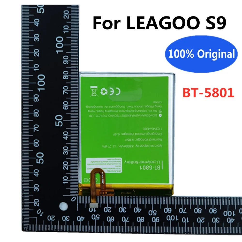 

100% Original High Quality Battery 3300mAh For LEAGOO S9 S 9 BT-5801 BT5801 BT 5801 Batterie Batteria