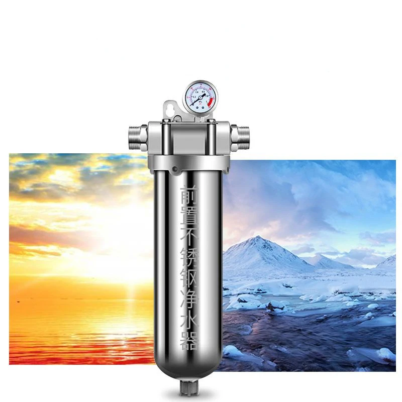 304 Stainless steel front well water tap water filter household commercial backwash high flow whole house central water purifier