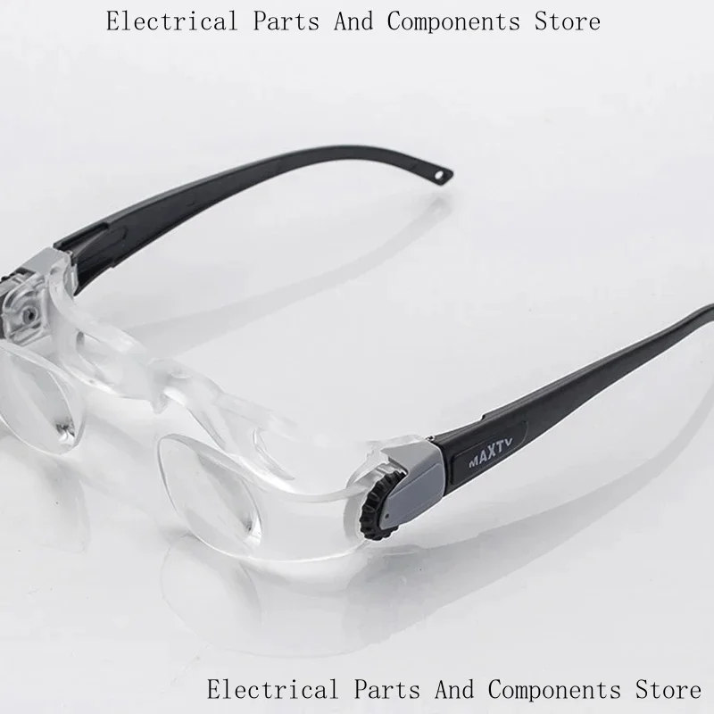 

New TV Glasses Adjustable 2.1X Magnifier Lens Loupe Range Of 0 To -300 Degrees Portable Goggles Myopia Magnifying Glass
