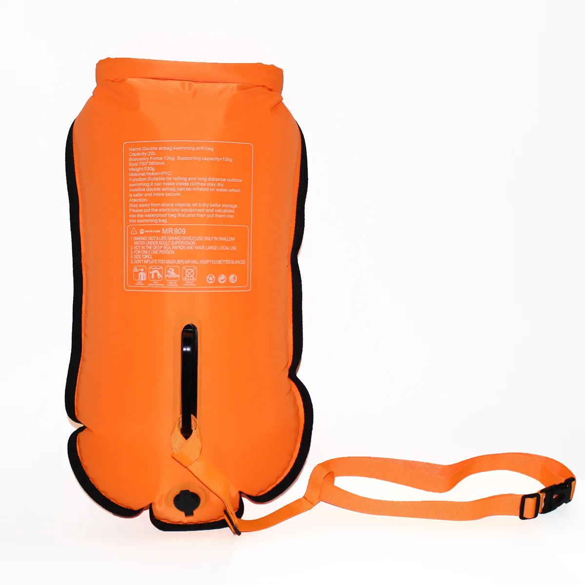 Inflatable Waterproof Dry Bag Tow Float open water swim buoy For Safe Swimming Training