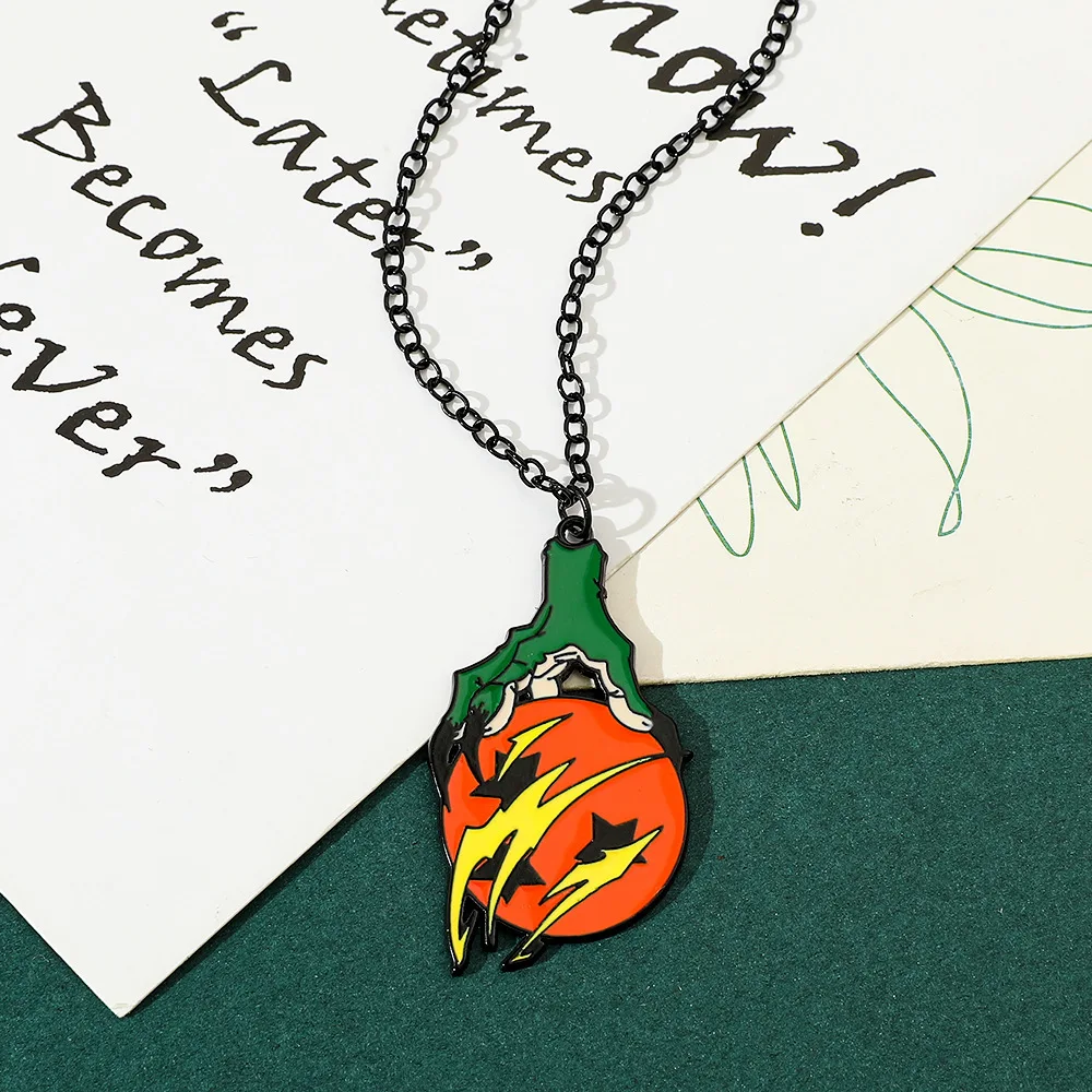 Anime Turtle Claw Enamel Necklace Creative Cartoon Unisex Pendant Cosplay Jewelry Trendy Accessory for Women And Men