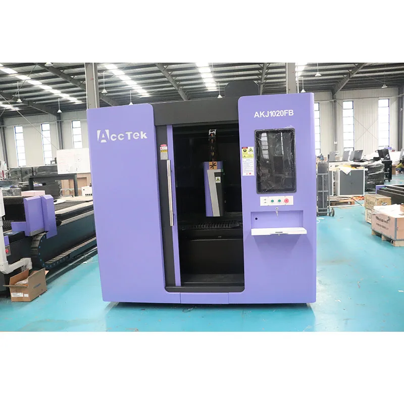 Enclosed 6090 1610 1020 1530 1000w 1500w 2000w 3000w Fiber Sheet Laser Cutting Machine Metal Cutter with CE