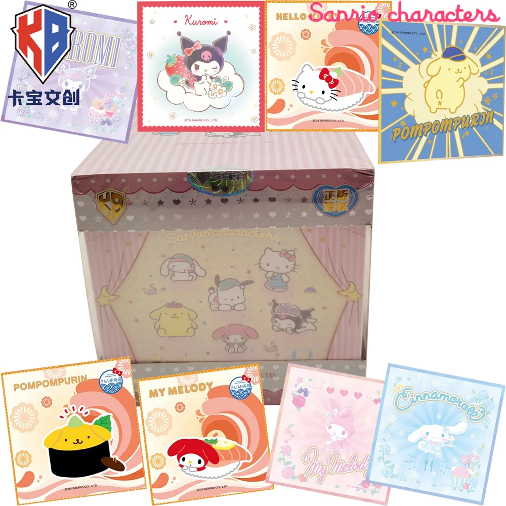 New KABAO Genuine Sanrio Collection Color Paper Card Fans' Favorite Characters Peripheral Stylish Customization Cards Toys Gifts
