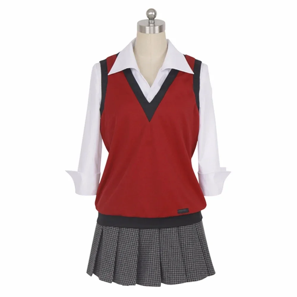 Kakegurui Compulsive Gambler Midari Ikishima Cosplay Costume Japanese School Uniform Vest Dress Women Halloween JK Uniform