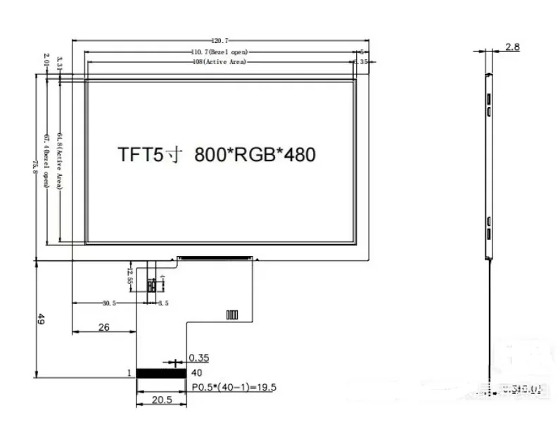 Imagem -04 - Tela Lcd com Placa Mãe Floco de Neve Vídeo av Interior Exterior Alto Brilho Tela Faça Você Mesmo dc 9v12v 5in 800x480