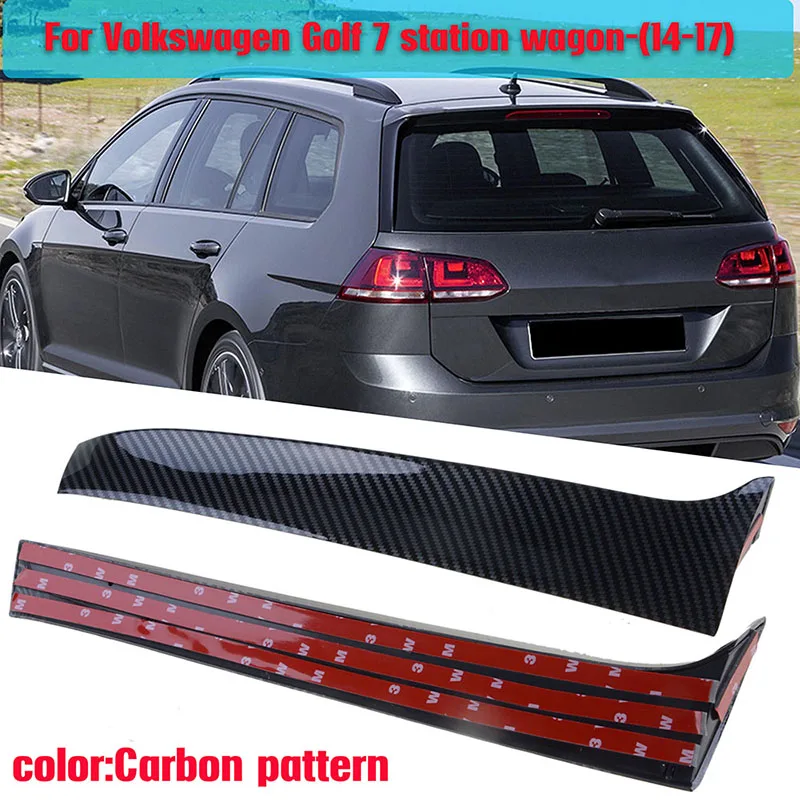 Bracingo Fit For VW Golf 7 R Variant Wagen 2014 2015 2016 2017 Rear Window Side Spoiler Diffuser Tail Fin Car Accessories