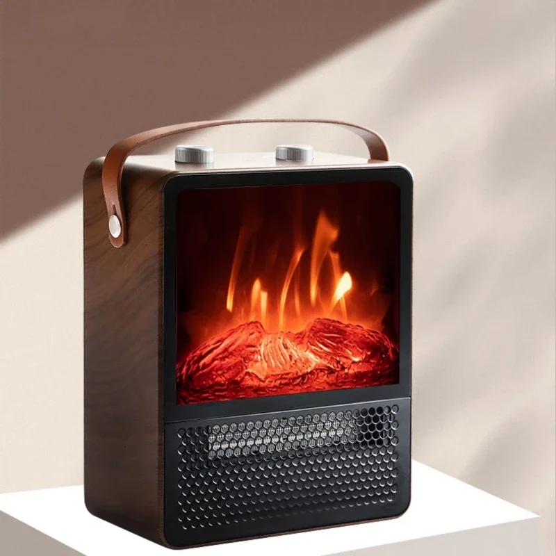 Intelligent Constant Temperature Simulation Flame Heater, Whole House Electric Heating Household Fireplace, Graphene Heater