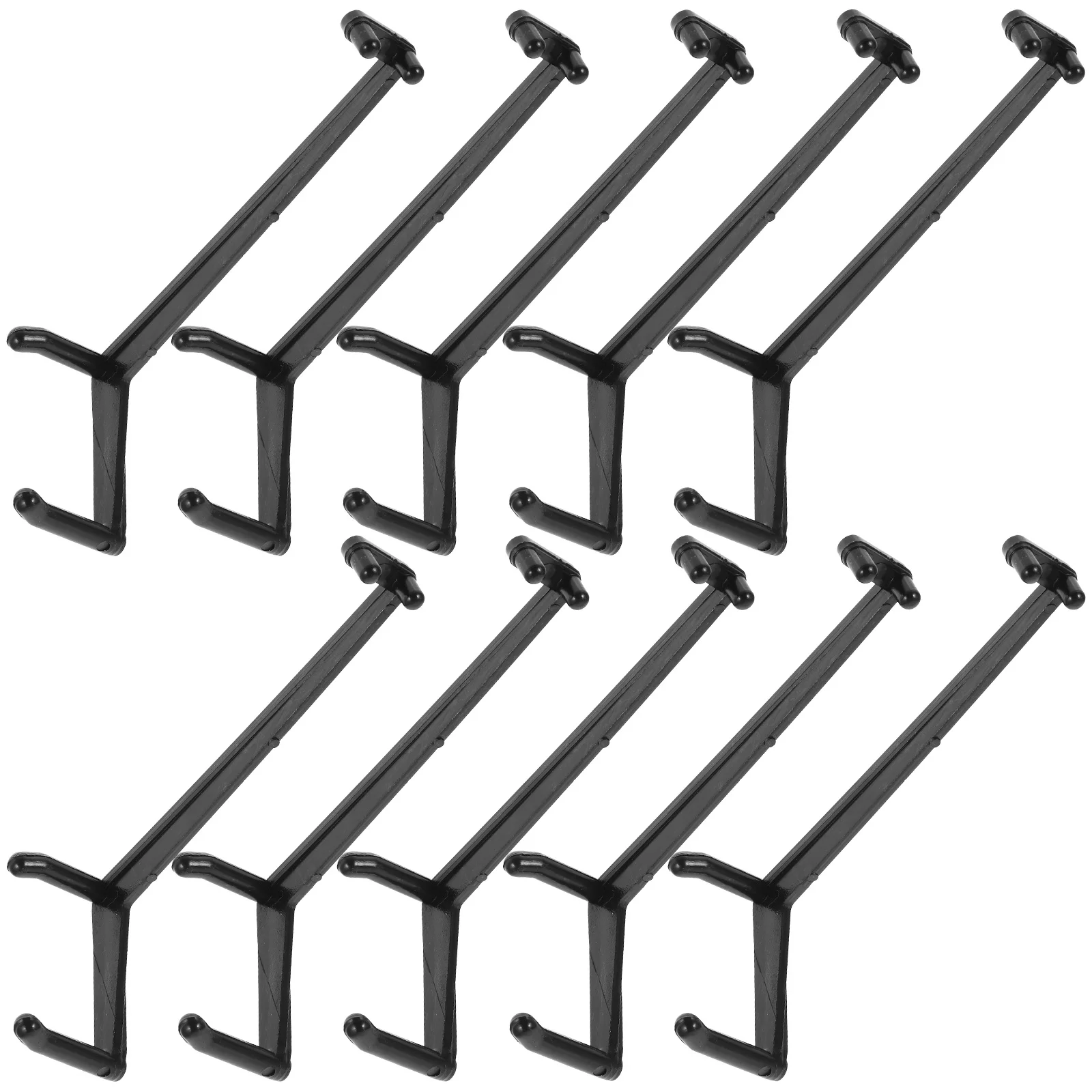 10 Pcs Tool Branch Shape Faux Plants Indoor Bending Clamps Training Control Clips