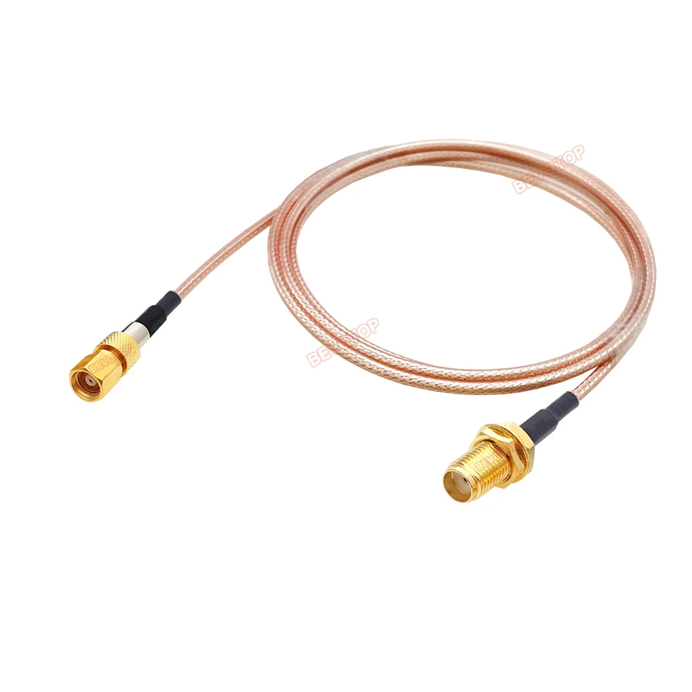 BEVOTOP SMA to SMC RG316 Cable Male / Female Connector RF Coaxia RG-316 Pigtail 50 Ohm Low Loss Extension Jumper Cord