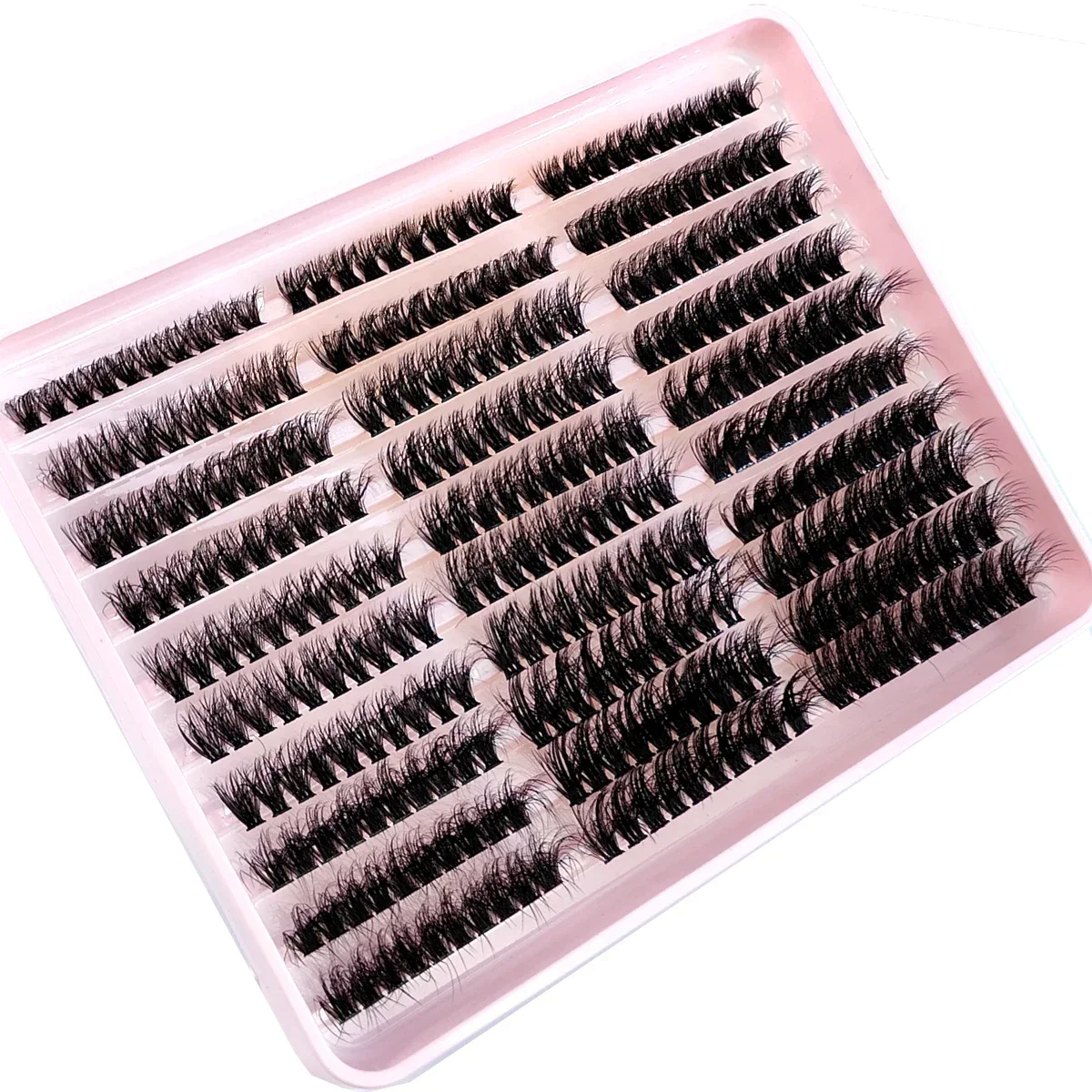 290/300 قطعة 5D رقيق سميكة رمش مجموعات D/DD حليقة Wispy الفردية جلدة 60 + 80 + 100 مزيج رمش ملحقات الرموش الصناعية