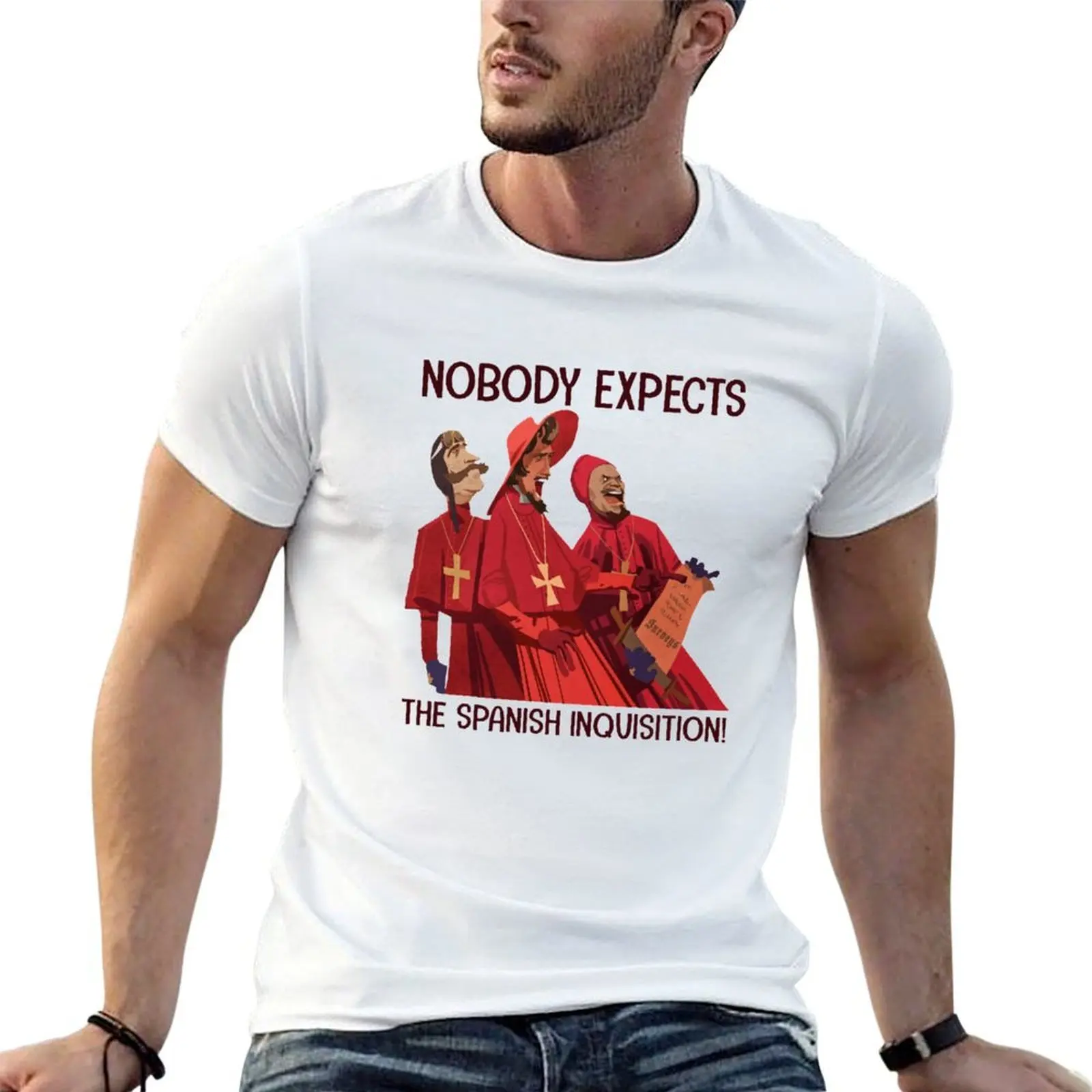 Nobody Expects The Spanish Inquisition T-Shirt T-shirt d'entraînement à manches courtes à séchage rapide